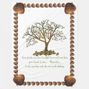 Couverture Polaire Noix d'arbre familial