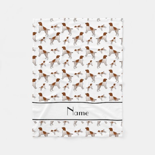 Couverture Polaire Nom blanc À poils durs Pointing Griffon chiens (Devant)