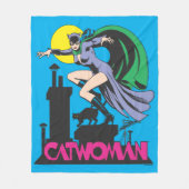 Couverture Polaire Nom Catwoman & Pink (Devant)