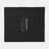 Couverture Polaire Nom commercial minimal moderne et autres informati (Devant (Horizontal))