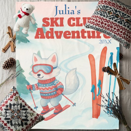 Couverture Polaire Nom d'aventure du Club de Ski Renard Arctique