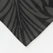 Couverture Polaire Nom de compagnie personnalisé Botanique noir Scrip (Coin)
