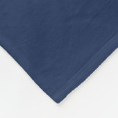 Couverture Polaire Nom de couleur bleu professionnel classique minima (Coin)
