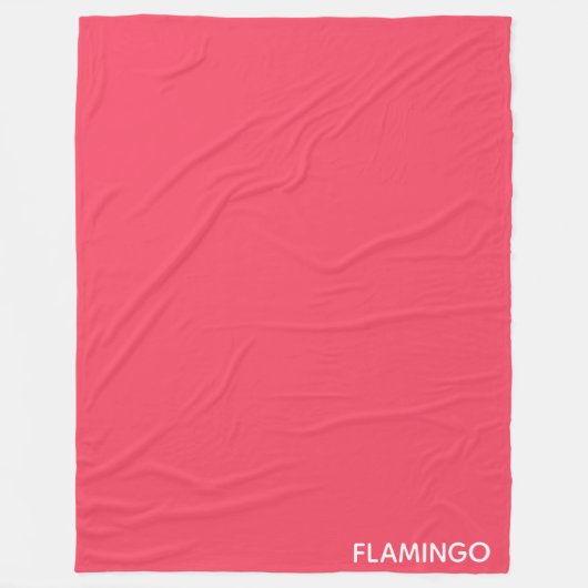 Couverture Polaire Nom de couleur rose Flamant rose (Devant)