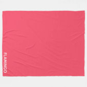Couverture Polaire Nom de couleur rose Flamant rose (Devant (Horizontal))