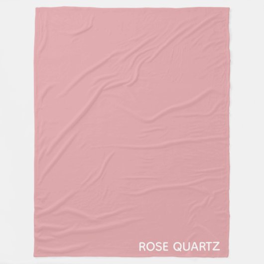 Couverture Polaire Nom de couleur rose quartz rose (Devant)