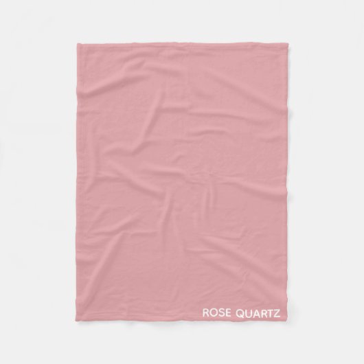 Couverture Polaire Nom de couleur rose quartz rose (Devant)