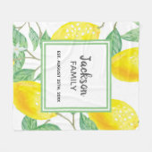 Couverture Polaire Nom de famille des citrons (Devant (Horizontal))