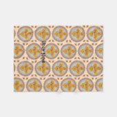 Couverture Polaire Nom de famille Fleur De Lis (Devant (Horizontal))