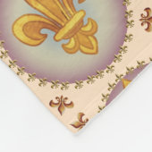 Couverture Polaire Nom de famille Fleur De Lis (Coin)