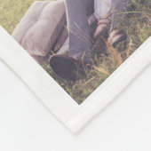 Couverture Polaire Nom de famille Monogramme | 15 Collage photo (Coin)