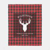 Couverture Polaire Nom de famille Red Buffalo Lumber Plaid Lake (Devant)