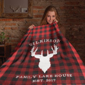 Couverture Polaire Nom de famille Red Buffalo Lumber Plaid Lake