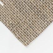 Couverture Polaire Nom de famille rustique de toile de jute d'arbre (Coin)