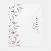 Couverture Polaire Nom de feuillage blanc rose rose pâle (Devant)
