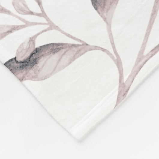 Couverture Polaire Nom de feuillage blanc rose rose pâle (Coin)
