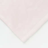 Couverture Polaire Nom de la ballerine rose pâle (Coin)