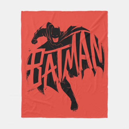 Couverture Polaire Nom de la brosse d'encre Batman (Devant)