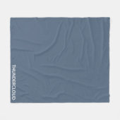 Couverture Polaire Nom de la couleur gris-bleu du nuage-tonnerre (Devant (Horizontal))