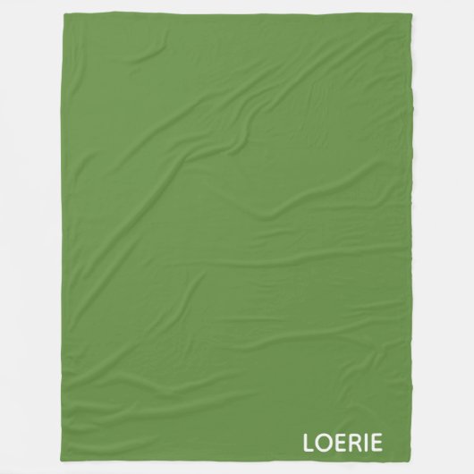 Couverture Polaire Nom de la couleur verte Loerie (Devant)