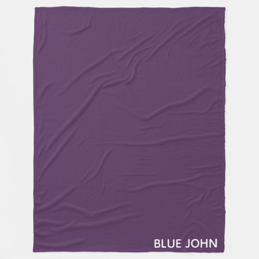 Couverture Polaire Nom de la couleur violette de Blue John (Devant)