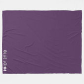 Couverture Polaire Nom de la couleur violette de Blue John (Devant (Horizontal))