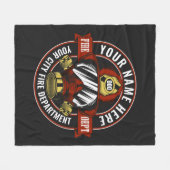 Couverture Polaire NOM DE LA Personnaliser Secourt d'incendie du masq (Devant (Horizontal))