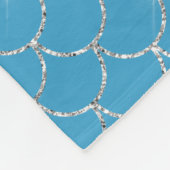 Couverture Polaire Nom de la sirène bleue Silver Aqua (Coin)