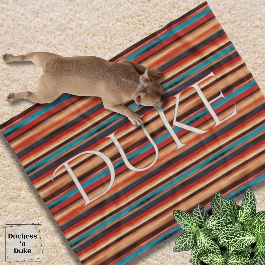 Couverture Polaire Nom de l'animal à rayures serape du sud-ouest