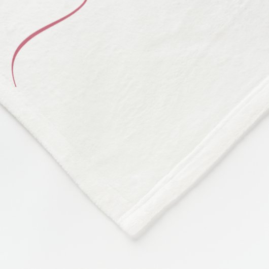 Couverture Polaire Nom de l'aquarelle noix rose (Coin)