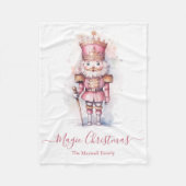 Couverture Polaire Nom de l'aquarelle noix rose (Devant)