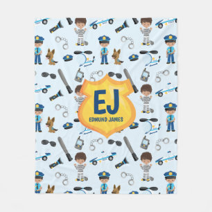 Couverture Polaire Nom de l'insigne personnalisé de la police des gar