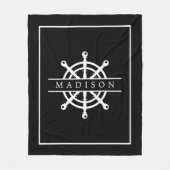 Couverture Polaire Nom de plage nautique (Devant)