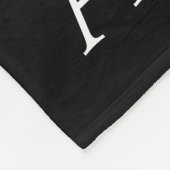 Couverture Polaire Nom de répétition ou mot noir et blanc (Coin)