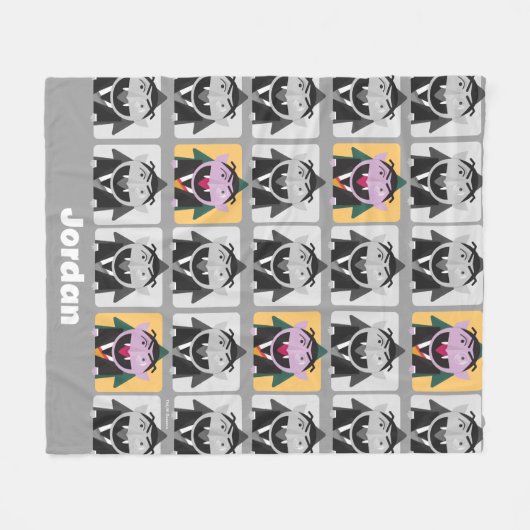 Couverture Polaire Nom de rue sésame Motif (Devant (Horizontal))