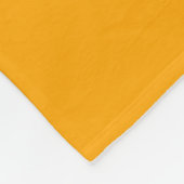 Couverture Polaire Nom de script à monogramme orange (Coin)
