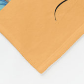 Couverture Polaire Nom de script de motif de cochons d'Inde mignons (Coin)