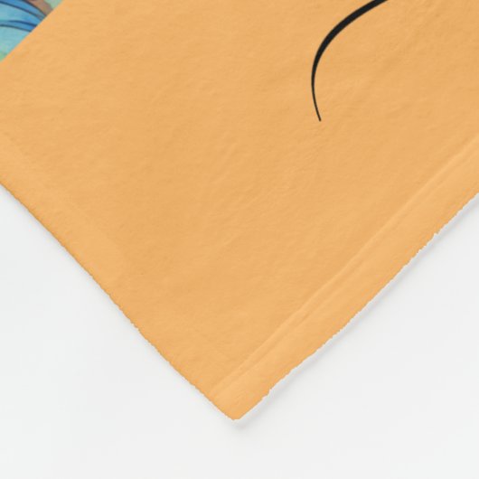 Couverture Polaire Nom de script de motif de cochons d'Inde mignons (Coin)
