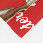 Couverture Polaire Nom du chien Basenji Motif Noël (Coin)