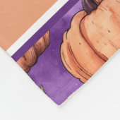 Couverture Polaire Nom du Citrouille blanc mignon Police Blanche (Coin)