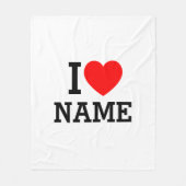 Couverture Polaire Nom du coeur (Devant)