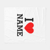 Couverture Polaire Nom du coeur (Devant (Horizontal))