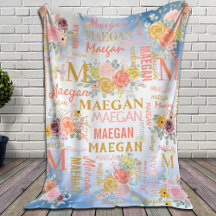 Nom du collage personnalisé floral