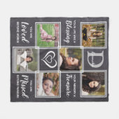 Couverture Polaire Nom du monogramme commémoratif de la famille Conse (Devant (Horizontal))