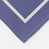 Couverture Polaire Nom du monogramme d'aquarelle jaune et bleu (Coin)