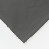 Couverture Polaire Nom du monogramme de script gris moderne (Coin)