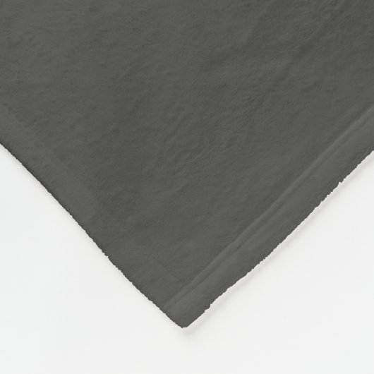 Couverture Polaire Nom du monogramme de script gris moderne (Coin)