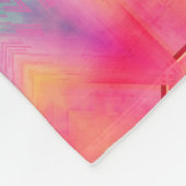 Couverture Polaire Nom du monogramme Motif couleur bleu étoile | (Coin)