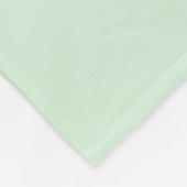 Couverture Polaire Nom du monogramme vert de Varsity Pastel personnal (Coin)