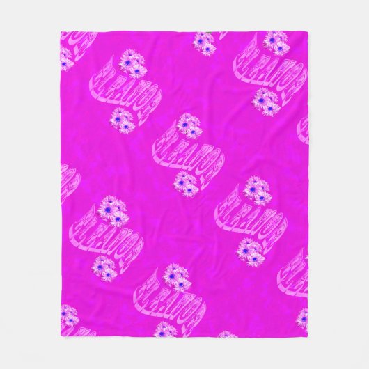 Couverture Polaire Nom Eleanor Logo Avec Faisceaux, (Devant)